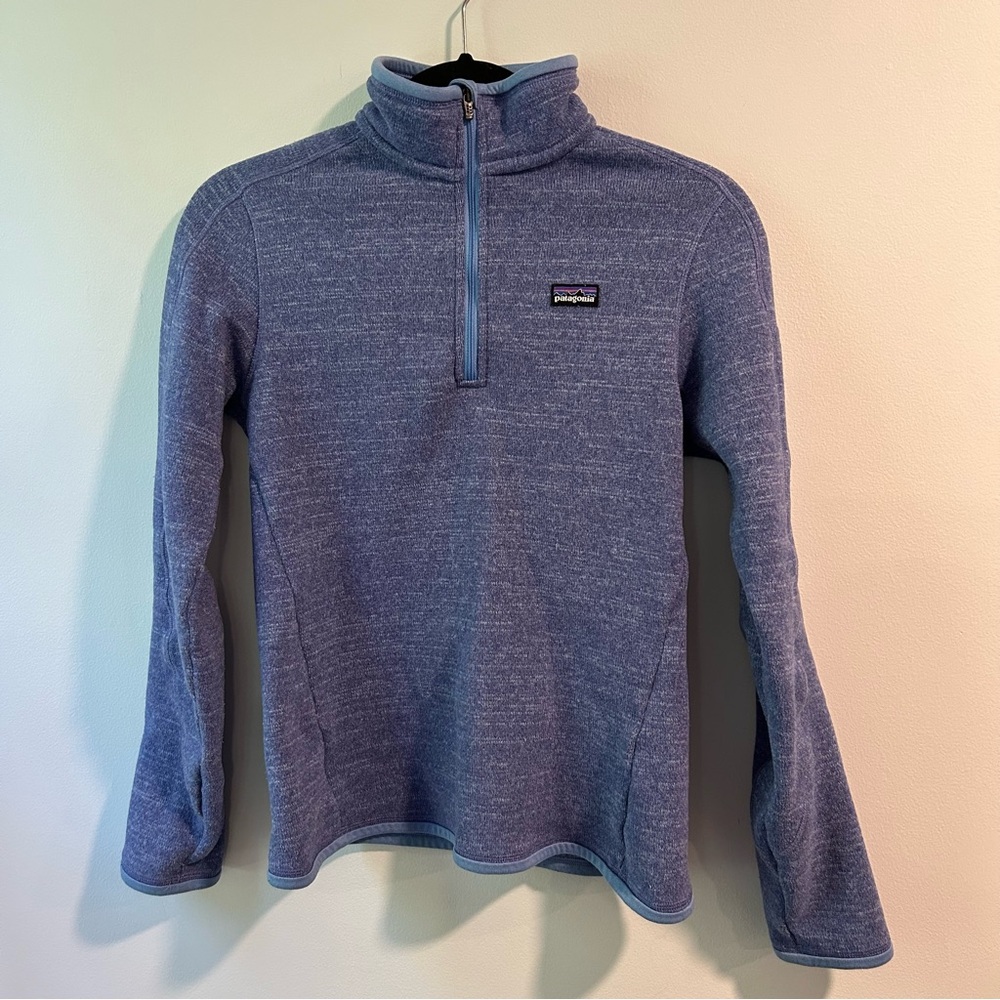 Patagonia Women’s Better Sweater 1/4 Zip Fleece Blue Size Small
